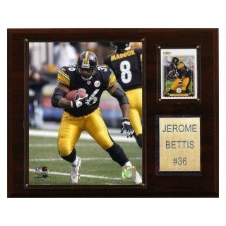 Pittsburgh Steelers Jerome Bettis 12"x15" Player Plaque : Sports Related Plaques : Sports & Outdoors