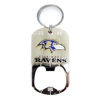 Baltimore Ravens Dog Tag Bottle Opener Keychain : Sports Related Key Chains : Sports & Outdoors