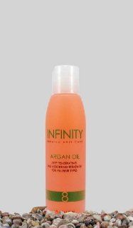 INFINITY 4 Fl Oz Argan Oil Deep Penetrating Treatment for All Hair Types Leaves Long Lasting Conditiong Results : Hair Shampoos : Beauty