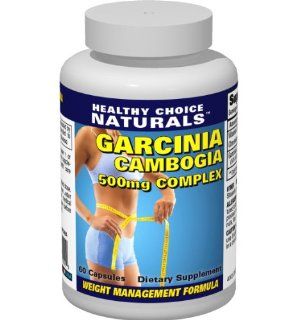 Garcinia Cambogia Natural Weight Loss Supplement 1000mg per Serving (500mg Capsules)   1 Bottle (30 Day Supply 60 Capsules) Health & Personal Care