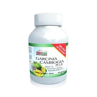 Garcinia Cambogia Plus Potassium and Calcium  Pure Extract   60% HCA   30 Day Supply   Build Lean Muscle, Decrease Belly Fat, Supports Appetite Control & Inhibits Fat Production, 100% Natural Weight Loss*   100% Customer Satisfaction Guaranteed: Health