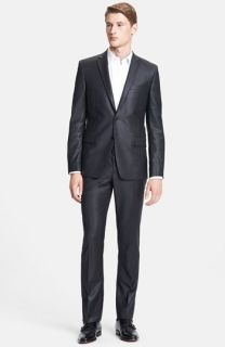 Versace Trend Fit Tonal Stripe Wool Suit