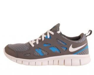 Nike Free Run 2.0 GS Cool Grey Blue Youth Running Shoes 443742 006 [US size 5.5]: Shoes