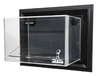 NFL 2011 Super Bowl XLVI Wall Mountable Football Display Case (Black) : Sports Related Display Cases : Sports & Outdoors