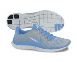 Nike Free 3.0 v4 Run Gray/University Blue Running Womens Shoes Sneakers 511495 061 (9.5) (10): Shoes