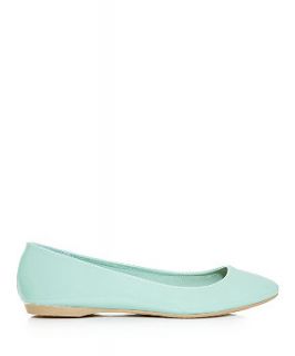 Wide Fit Mint Patent Green Pointed Pumps