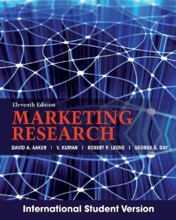 Marketing Research: David A. Aaker: 9781118321812: Books