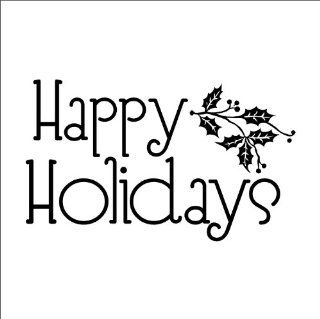 Happy Holidays wall saying vinyl lettering home decor decal stickers quotes   Happy Holidays Sign