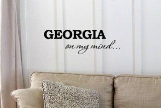 GEORGIA on my mindVinyl wall art Inspirational quotes and saying home decor decal sticker  