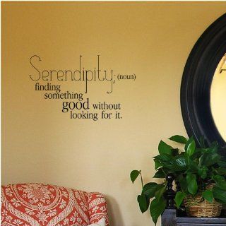 Small Serendipity Noun Finding Something Good Without Looking For It wall saying vinyl lettering art decal quote sticker home decal   Wall Decor Stickers