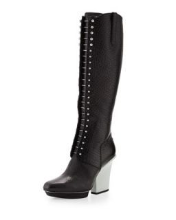 Runway Juno Lace Up Leather Knee Boot, Black   3.1 Phillip Lim   Black (40.