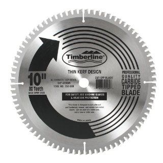 Timberline 250 800 General Purpose and Finishing 10 Inch Diameter by 80 Teeth by 5/8 Inch Bore, ATB Grind Thin Kerf Carbide Tipped Saw Blade   Power Saw Blades  