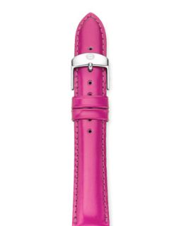 16mm Leather Watch Strap, Pink   MICHELE   Pink (16MM)