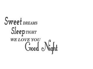 Removable Sweet Dreams Sleep Tight We Love You Goodnight Baby Vinyl Wall Art Decal Quote Saying Decal Home Decor Sticker Saying New Letters Design Quotes  