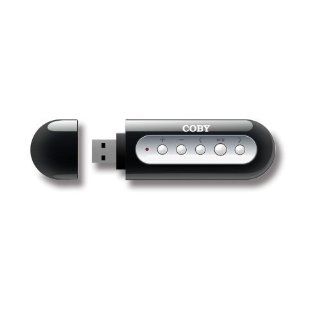 Coby 2 GB USB Stick MP3 Player with LCD and FM Radio (Black) (Discontinued by Manufacturer) : MP3 Players & Accessories