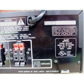 JVC RX 6010VBK Audio/Video Receiver (Discontinued by Manufacturer): Electronics