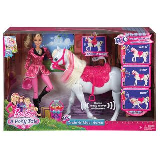 Barbie BARBIE& Her Sisters in a Pony Tale RC TRAIN & RIDE Horse