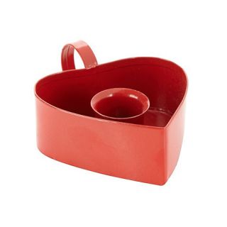 Gisela Graham Red tin heart candle holder