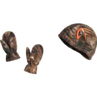 Legendary Whitetails Youth Reversible Shed Cap & Mitten Set Orange One Size: Sports & Outdoors