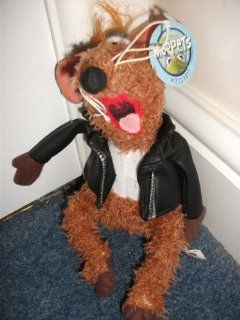Nanco Jim Henson Muppets Show Rizzo the Rat in Motorcycle Jacket plush stuffed animal soft toy 14": Toys & Games
