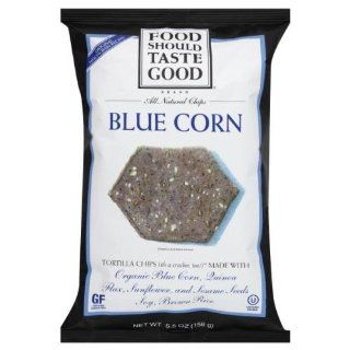 Food Should Taste Good, Chip Tortla Blue Corn Gf, 5.5 OZ (Pack of 12) : Grocery & Gourmet Food