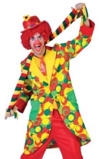 Bubbles Clown Adult (As Shown;Small): Clothing