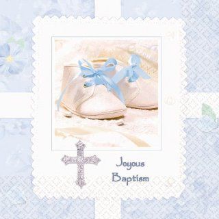 Tiny Blessing Blue Baptism Luncheon Napkins: Toys & Games