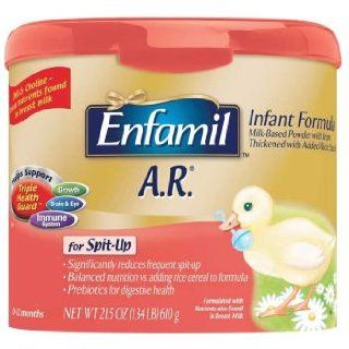 Enfamil A.R. Infant Formula for Spit Up Powder in Reusable Tub, for Babies 0 12 Months, 21.5 ounce (Packaging May Vary): Health & Personal Care