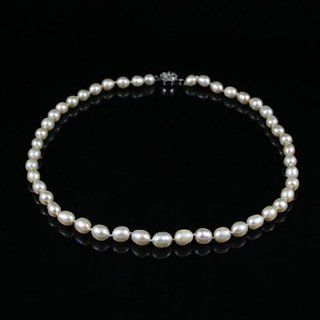 In Woman Beautiful White 3.5 4mm A Pearl Necklace Start From 3 Units: Beauty