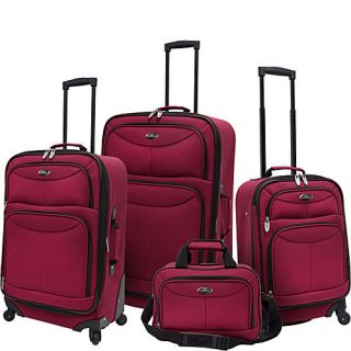 U.S. Traveler 4 Piece Expandable Spinner Luggage Set
