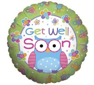 Get Well Soon Hootie Cutie Owl 18" Balloon: Toys & Games