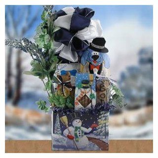 Frosty Paws Gift Basket for Dogs : Basket Theme GET WELL SOON : Edible Pet Treats : Pet Supplies