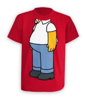 The Simpsons T Shirt Homer Headless   T Shirt (S): Bekleidung