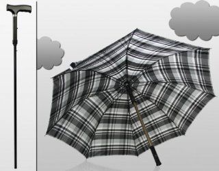 Regenschirm inkl. Gehstock 2 in 1   Stockschirm Schirm und Gehstock Gehhilfe: Koffer, Ruckscke & Taschen