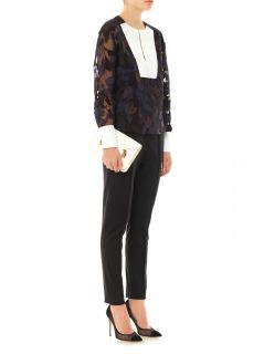 Mia orchid embroidered blouse  Peter Pilotto 