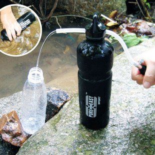 Tront Wasserfilter water purifier filter mini Outdoor Wasserfilter Outdoor Ausrstung Kapazitt: 5000L fr Abenteuer, Bergsteigen, Wandern, Notflle Situationen: Sport & Freizeit