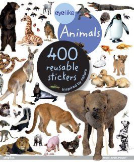 EyeLike Stickers: Animals: 400 reusable stickers inspired by nature: Playbac: Fremdsprachige Bücher