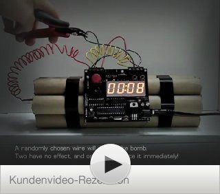 Defuse a bomb Wecker, Entschrfbarer Wecker mit: Elektronik