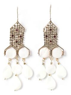 Ermanno Scervino Mother Of Pearl Pedant Earring   First Boutique
