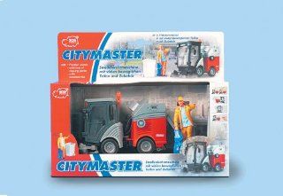 Dickie 341 4476   City Cleaner Brstenfahrzeug mit Figur: Spielzeug