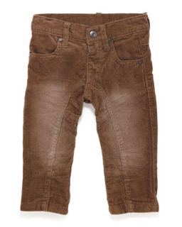 Skinny Corduroy Pants, Brown, 2T 4T