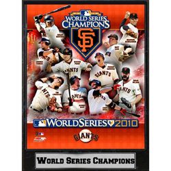 San Francisco Giants 2010 World Series Champion 9x12 Plaque