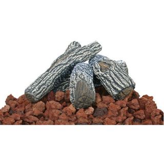 Uniflame Lava Rock and Log Kit For Outdoor Fire Pits