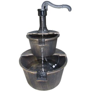 Alpine Two Tier Pump and Barrel Fountain