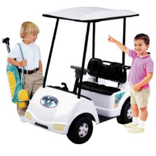 Dexton Big Driver Golf Cart Battery Powered Riding Toy   White