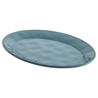 Rachael Ray Cucina Dinnerware Agave Blue 10x14 inch Stoneware Oval