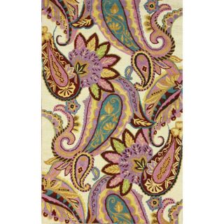 nuLOOM Handmade Modern Viscose/ Wool Floral Rose Multi Rug (76 x 96)