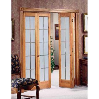 American Wood Mission Frosted Bi fold Door   Shopping