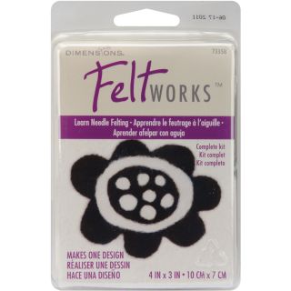 Dimensions Feltworks Learn Needle Felting Kit with Instructions