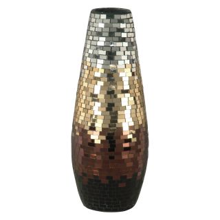 Dale Tiffany 15H in. Metallic Mosaic Vase   Vases